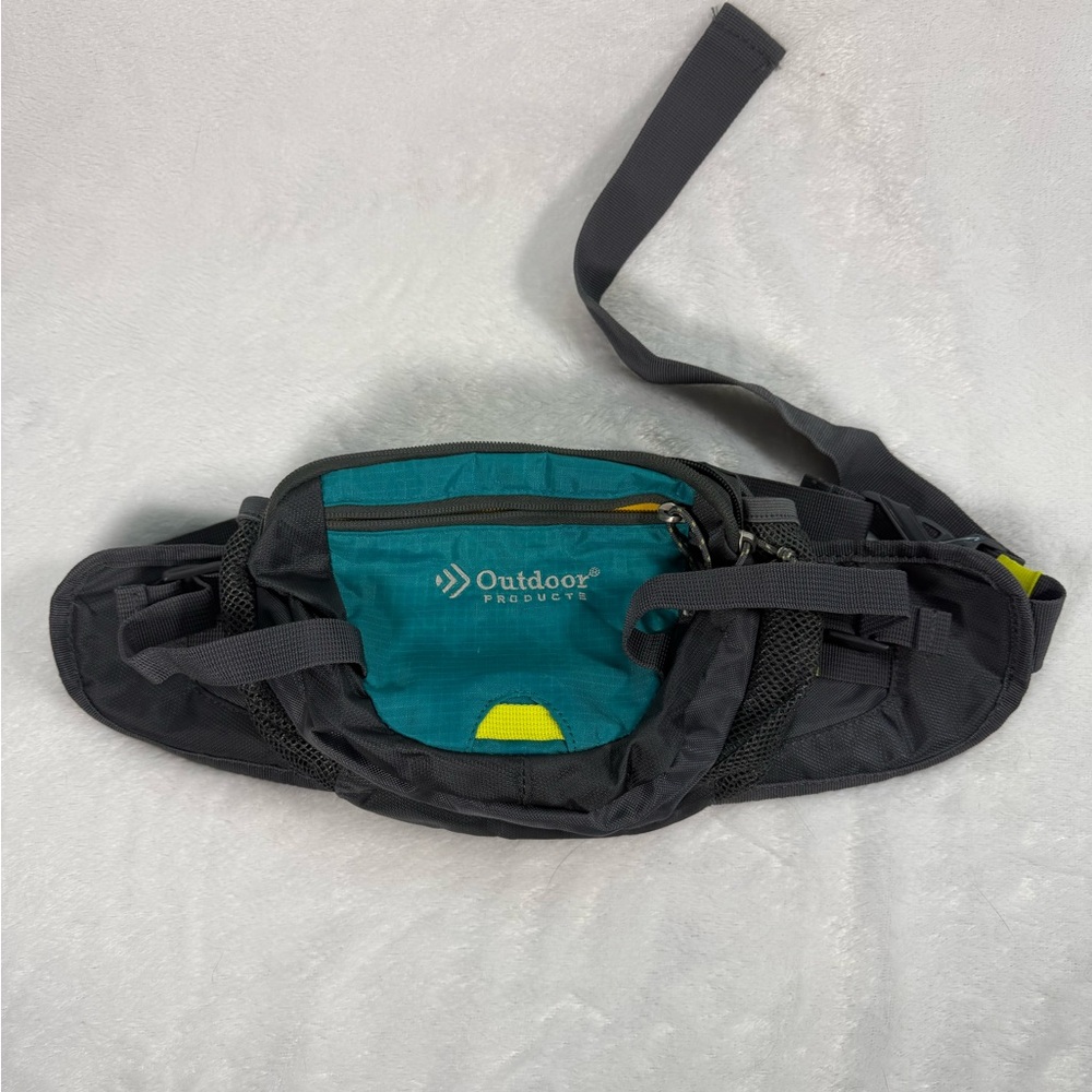 Outdoor Products Black and Teal Waist Bag